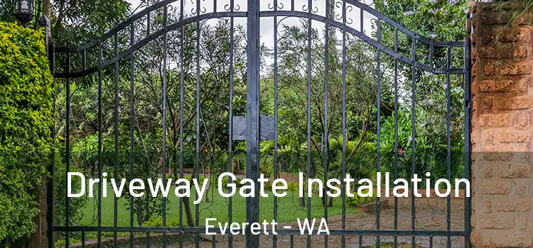 Driveway Gate Installation Everett - WA